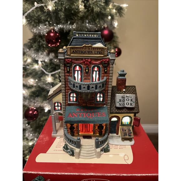 Lemax Caddington Village Victor’s Book Nook Joseph Marleys Antiques 1999 - Picture 2 of 10